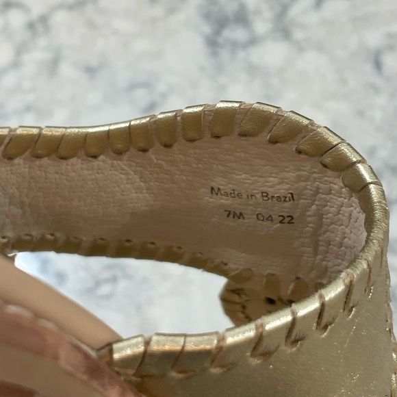 Jack Rogers Jacks Flat Sandals II Platinum Size 7 - Picture 7 of 7